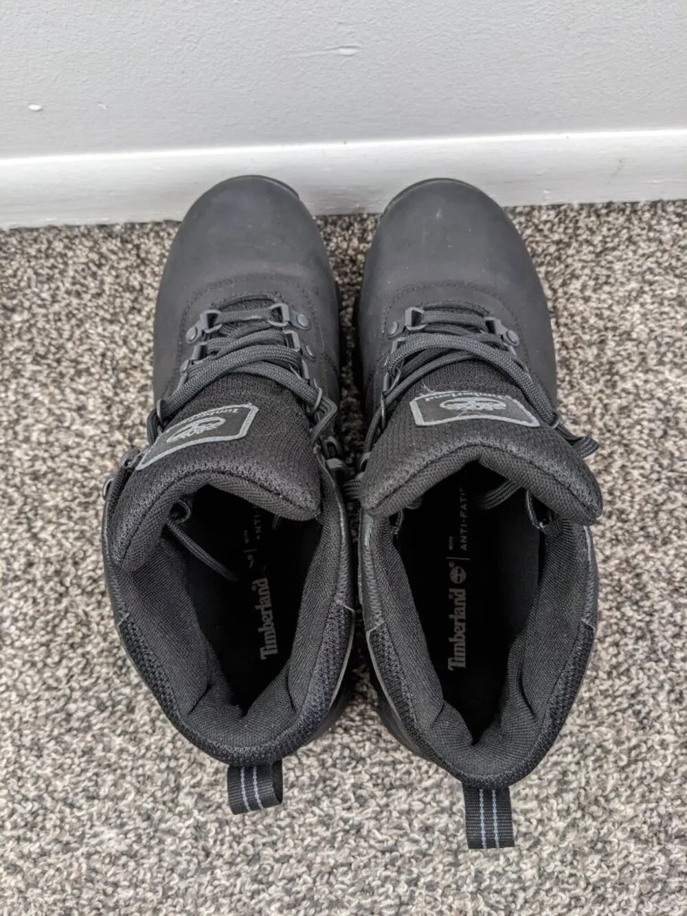Timberland Boots Mens Size 8.5 Black Mt Maddsen Hiking Timberdry Waterproof
